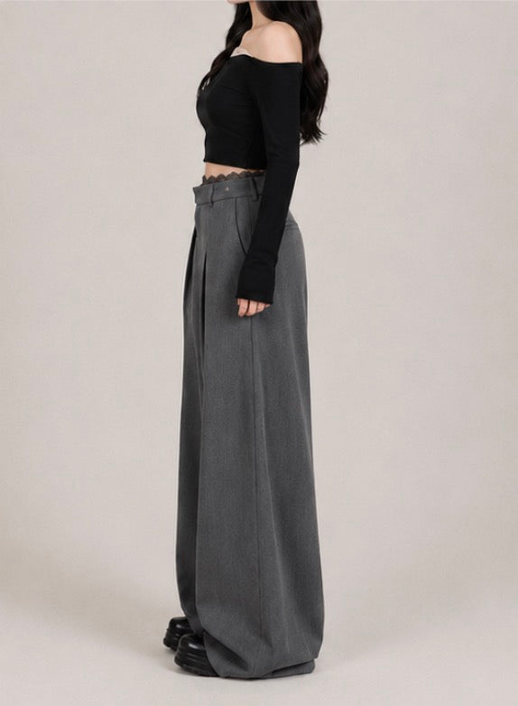 Shadow Pleated Palazzo Pants