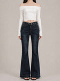 Belted Flare Denim / ベルトフレアデニム