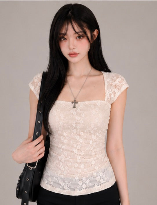 Celeste Lace Square Top