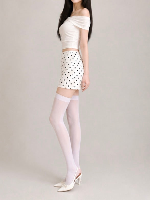 Parisian Dot Micro Skirt/シティ・ドット タイトミニ
