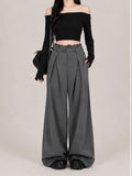 Shadow Pleated Palazzo Pants