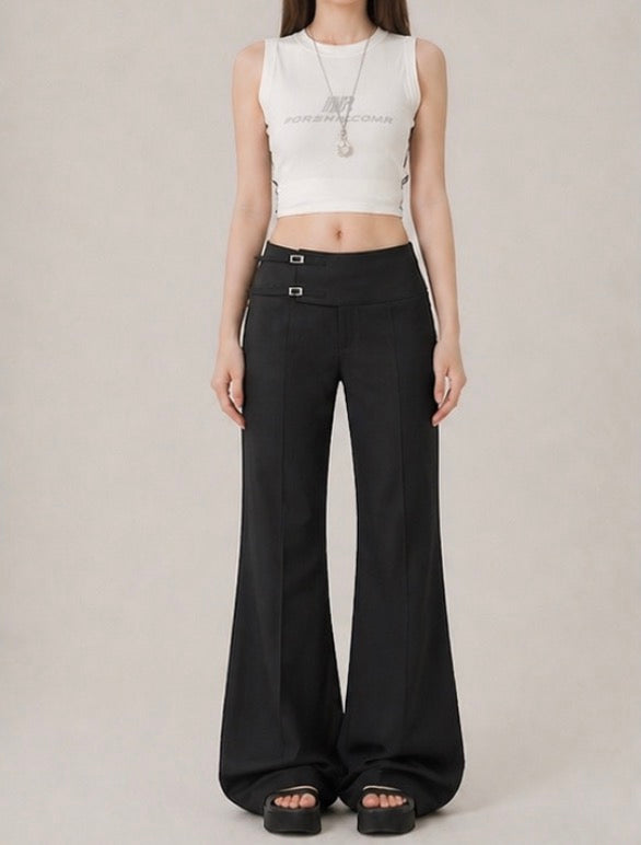 Buckle Flare Pants / バックルフレアパンツ
