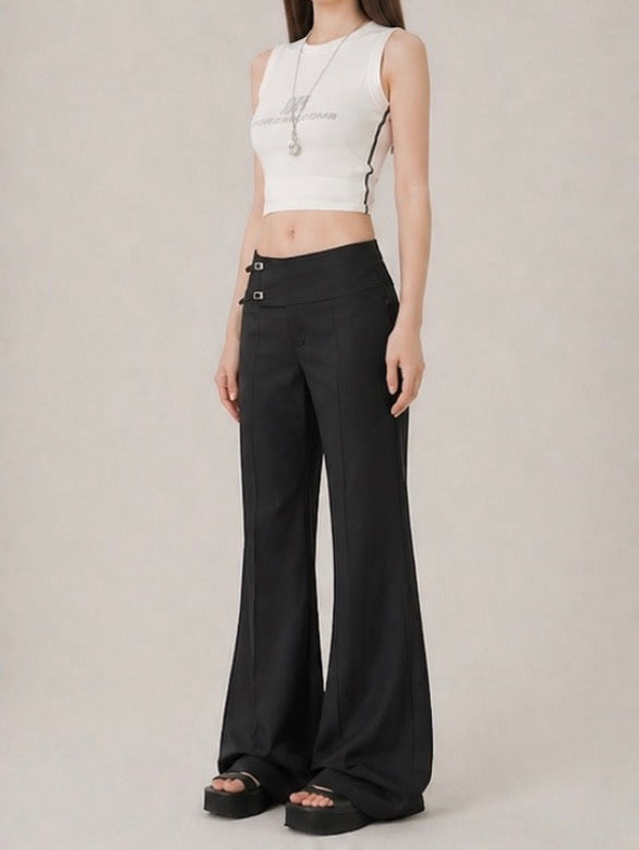 Buckle Flare Pants / バックルフレアパンツ