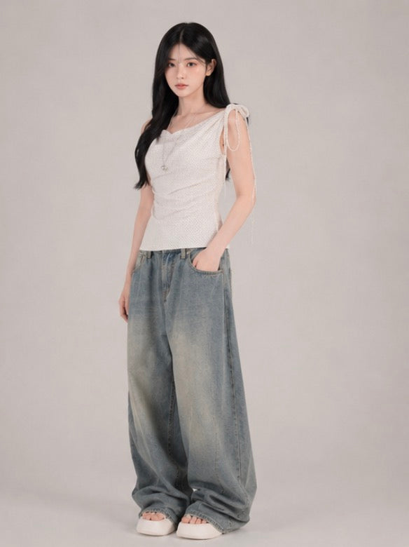 Dot Halter Neck Top / ドットホルターネックトップス