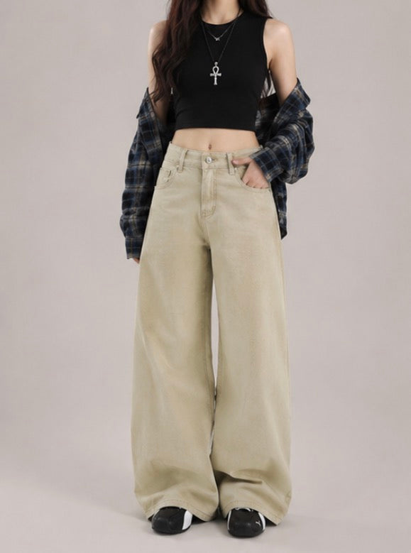 Beige Super Wide Cargo Pants / ベージュスーパーワイドカーゴパンツ