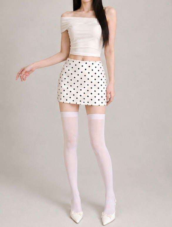Parisian Dot Micro Skirt/シティ・ドット タイトミニ