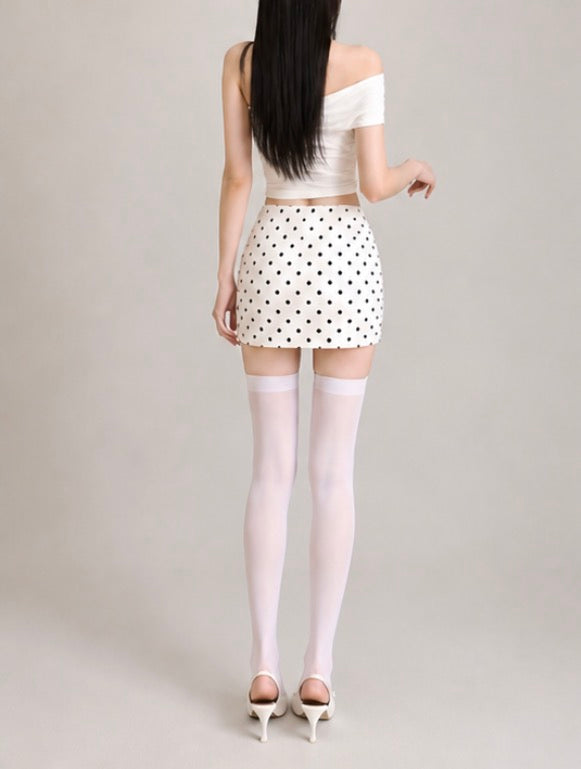 Parisian Dot Micro Skirt/シティ・ドット タイトミニ