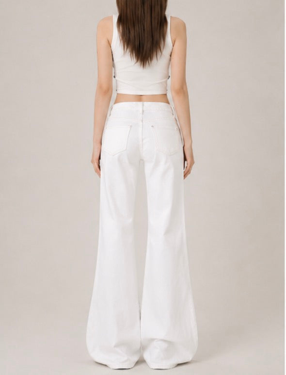 White Low-Rise Flare / ホワイトローライズフレア