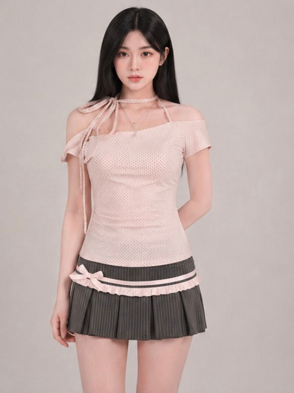 Dot Halter Neck Top / ドットホルターネックトップス