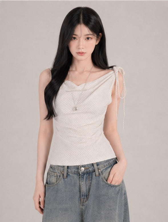 Dot Halter Neck Top / ドットホルターネックトップス